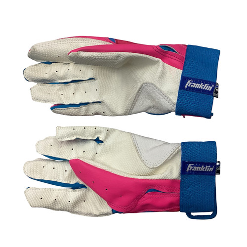 Vist Large View of Product Image Which is Used Franklin BB/SB Batting Gloves Pink SM