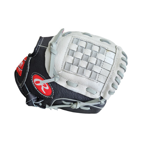 Vist Large View of Product Image Which is Used Rawlings SURE CATCH RHT GLOVE BB/SB Glove RH Throw Black 9 1/2"
