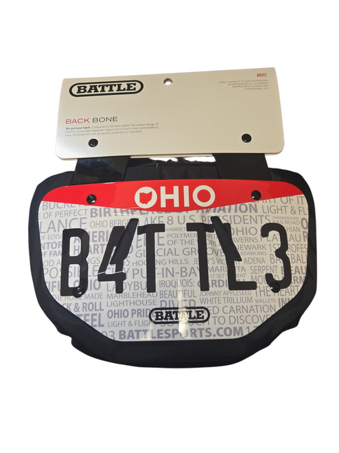 Vist Large View of Product Image Which is NEW Battle Adult Football Back Plate
