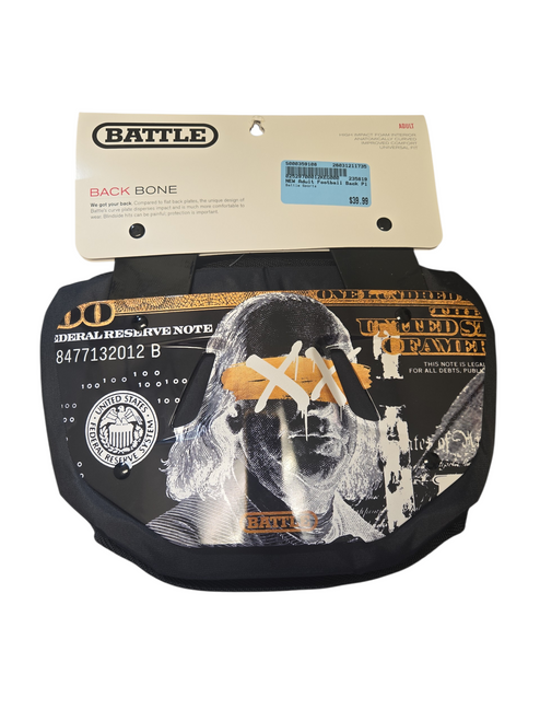 Vist Large View of Product Image Which is NEW Battle Sports Adult Football Back Plate