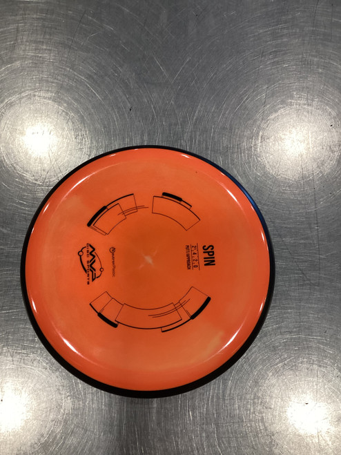 Vist Large View of Product Image Which is Used MVP SPIN Disc Golf Putter Orange