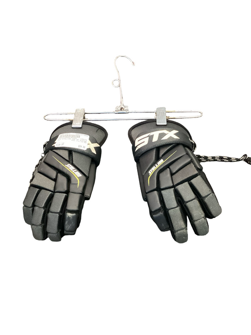 Vist Large View of Product Image Which is Used STX STALLION 200 Lacrosse Gloves Mens Grey SM