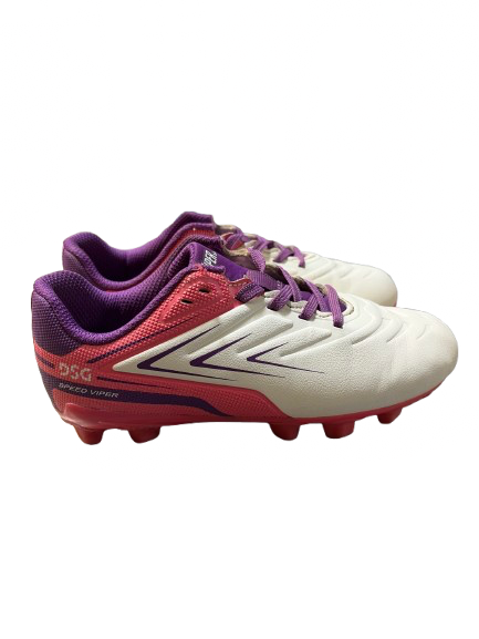 Vist Large View of Product Image Which is Used Soccer Cleats Pink And White Youth 13.0