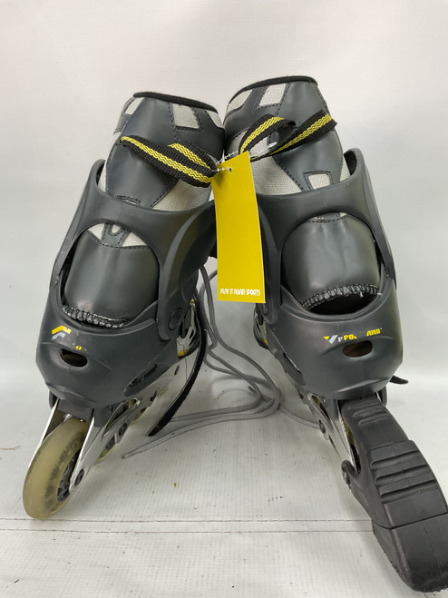 Vist Large View of Product Image Which is Used 7ABEC WOMEN8 MENS6 Racing Inline Skates Grey Senior 8