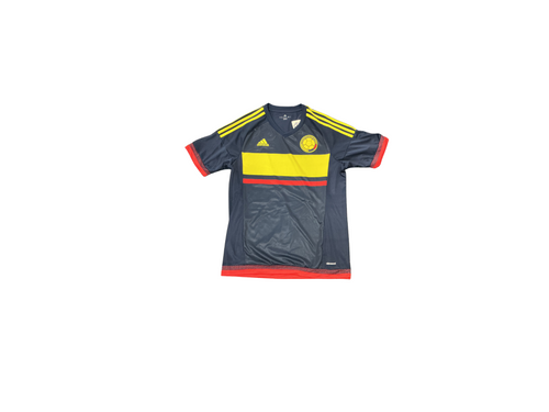 Vist Large View of Product Image Which is Used Adidas COLOMBIA AWAY JERSEY S.S. Spirit Wear M Navy Blue And Yellow MD