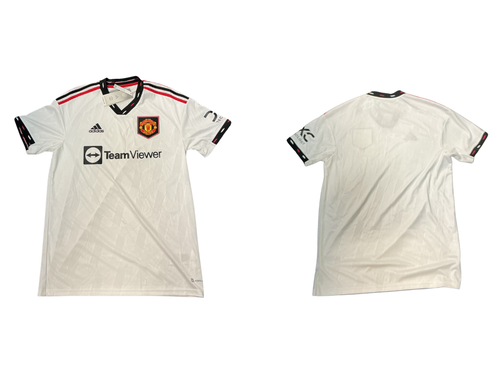 Vist Large View of Product Image Which is Used Adidas MANCHESTER UNITED JERSEY White MD