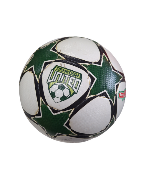 Vist Large View of Product Image Which is Used OSHKOSH UNITED SZ 4 All Size Soccer Ball White 4