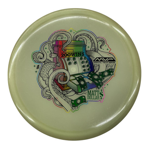 Vist Large View of Product Image Which is Used MVP MATT DOLLAR HEX Disc Golf Mid Range None 176g