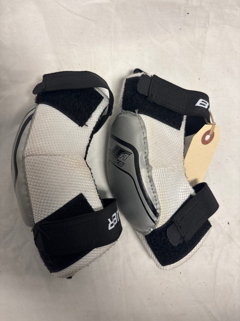 Vist Large View of Product Image Which is Used Bauer TOEWS Youth Elbow Pads SM