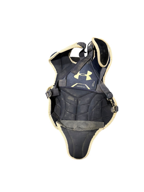 Vist Large View of Product Image Which is Used Under Armour UACPCC2-YVS Catchers Chest Protector Navy Blue Youth