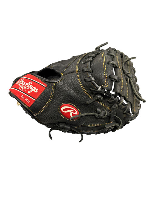 Vist Large View of Product Image Which is Used Rawlings RCM325B BB/SB Catchers RH Throw Black 32 1/2"