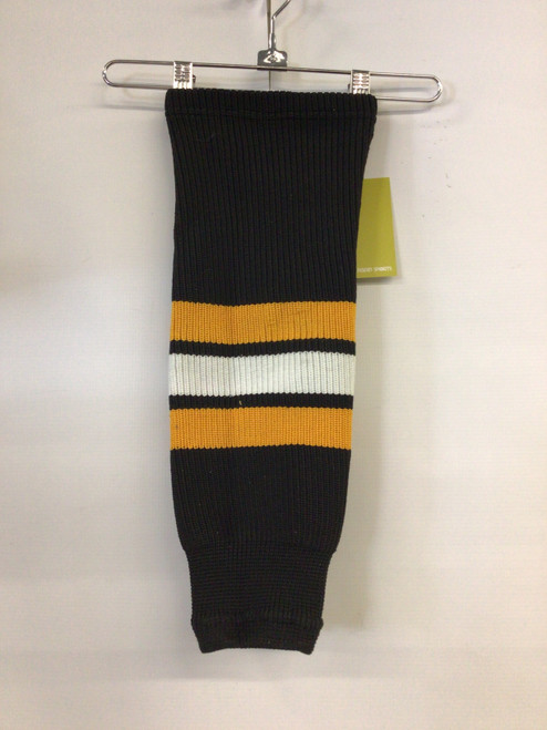 Vist Large View of Product Image Which is Used Hockey Sock Black And Gold 18"