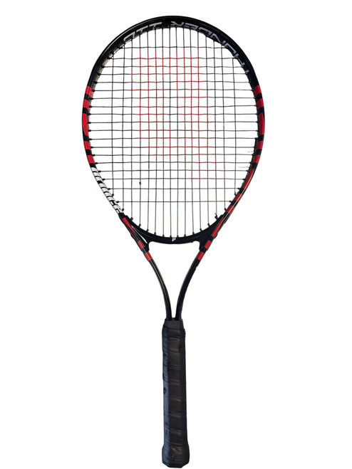 Vist Large View of Product Image Which is Used Prince THUNDER 110 Adult Tennis Racquet Black 4 1/4"