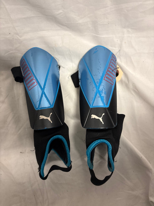 Vist Large View of Product Image Which is Used Puma Soccer Shin Guards Youth Royal Blue XXS