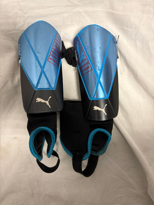Vist Large View of Product Image Which is Used Puma Soccer Shin Guards Youth Royal Blue XXS