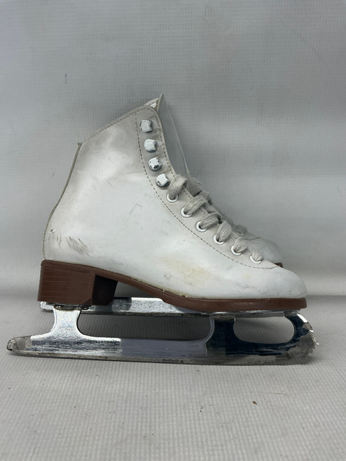 Vist Large View of Product Image Which is Used Riedell FIGURE SKATES Girls Figure Skate White Junior 01