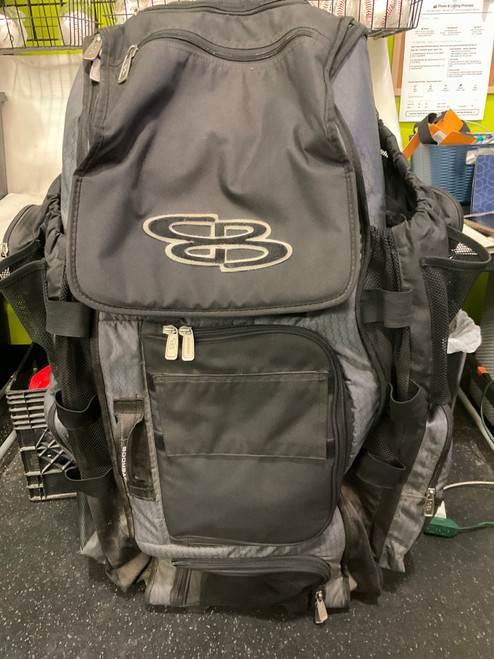 Vist Large View of Product Image Which is Used BoomBah CATCHERS ROLLER BAG BB/SB Team Wheeled Bag Black