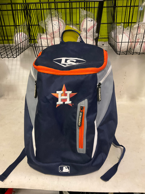 Vist Large View of Product Image Which is Used Louisville Slugger HOUSTON ASTROS BACKPACK BB/SB Player Backpack Navy Blue