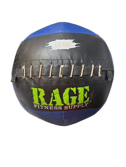 Vist Large View of Product Image Which is Used Rage Fitness Supply 14 LB WALL BALL Wall Ball Royal Blue 14 lb