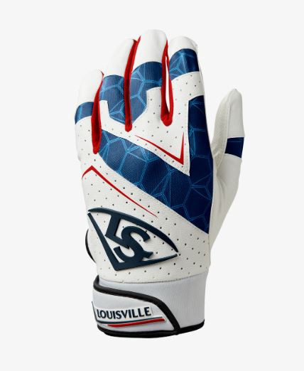Vist Large View of Product Image Which is New LOUISVILLE SLUGGER GENUINE V2 YTH MD USA BATTING GLOVES