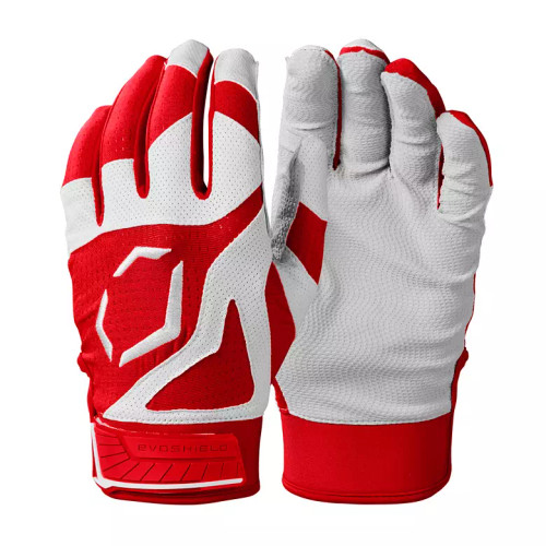 Vist Large View of Product Image Which is New EVOSHIELD SRZ-1 YTH MD SCARLET BATTING GLOVES