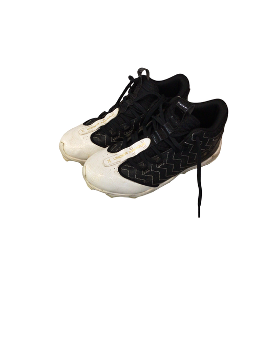 Vist Large View of Product Image Which is Used Under Armour Jr FB Cleats Black Junior 05.5