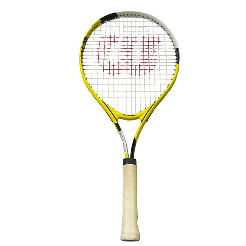 Vist Large View of Product Image Which is Used Wilson US OPEN 25 Junior Tennis Racquet Yellow 25"