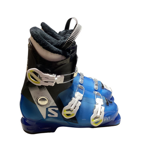 Vist Large View of Product Image Which is Used Salomon T3 Boys DH Ski Boot Royal Blue 245 MP - M06.5 - W07.5