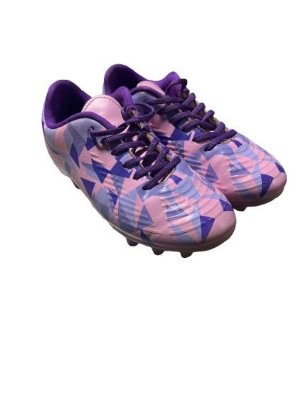 Vist Large View of Product Image Which is Used JUNIOR GIRLS SOCCER CLEATS SZ 33 EUR Soccer Cleats Purple And Pink Junior 01.5