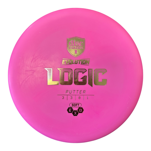 Vist Large View of Product Image Which is Used Discmania SOFT EXO LOGIC Disc Golf Putter Neon Pink 175g