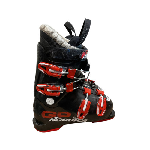 Vist Large View of Product Image Which is Used Nordica GPX Boys DH Ski Boot Black 205 MP - J01