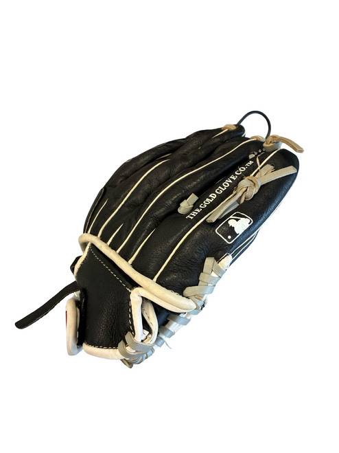 Vist Large View of Product Image Which is Used Rawlings LINDOR MODEL BB/SB Glove LH Throw Black 10 1/2"