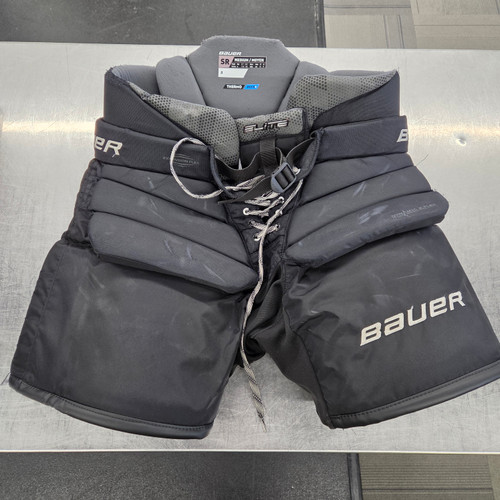 Vist Large View of Product Image Which is Used Bauer ELITE GOALIE PANTS Senior Goalie Pant Black MD