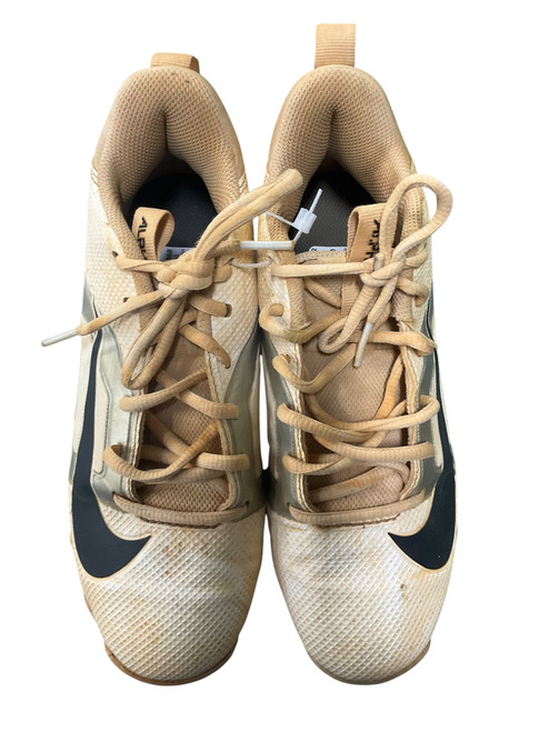 Vist Large View of Product Image Which is Used Nike ALHPA BB/SB Cleats White Junior 04