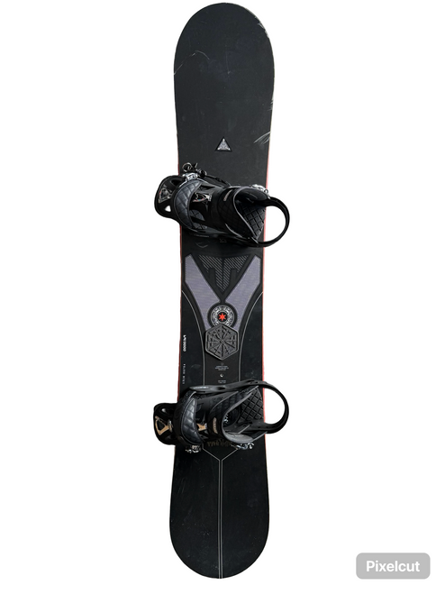 Vist Large View of Product Image Which is Used Burton SUPERFLY Mens Board/Bindings Black 169 cm