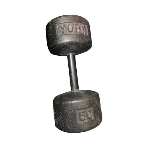 Vist Large View of Product Image Which is Used YORK 50 LB DUMBBELL Hex Dumbbell (Each) 50 lb