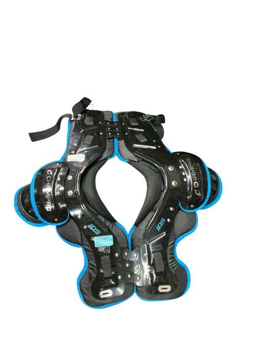 Vist Large View of Product Image Which is Used Champro GAUNTLET VER 2 FB Shoulder Pads Black LG