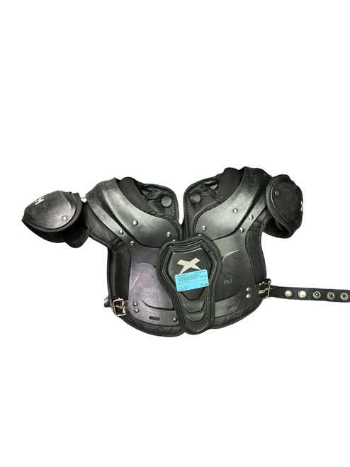 Vist Large View of Product Image Which is Used Xenith FY FB Shoulder Pads Black SM