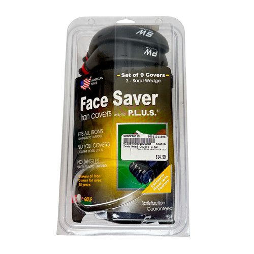 Vist Large View of Product Image Which is Used FACE SAVER PLUS IRON HEADCOVER SET 3-SW New Condition