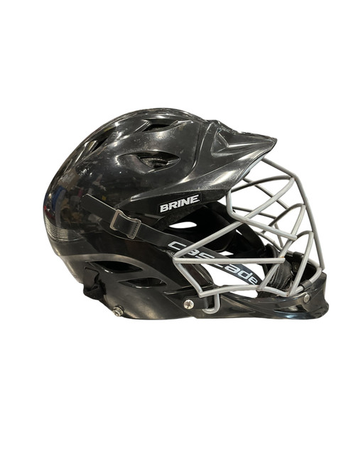 Vist Large View of Product Image Which is Used Brine STR Lacrosse Helmet Black SM