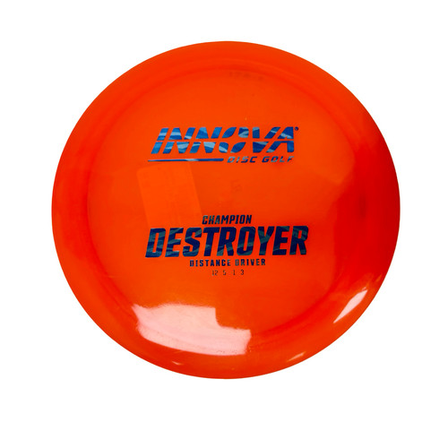 Vist Large View of Product Image Which is Used Innova CHAMPION DESTROYER Disc Golf Driver Orange