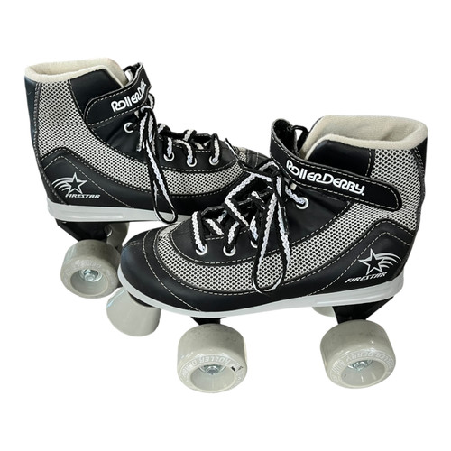 Vist Large View of Product Image Which is Used RollerDerby FIRESTAR Junior Roller Quad Skates Black Junior 01