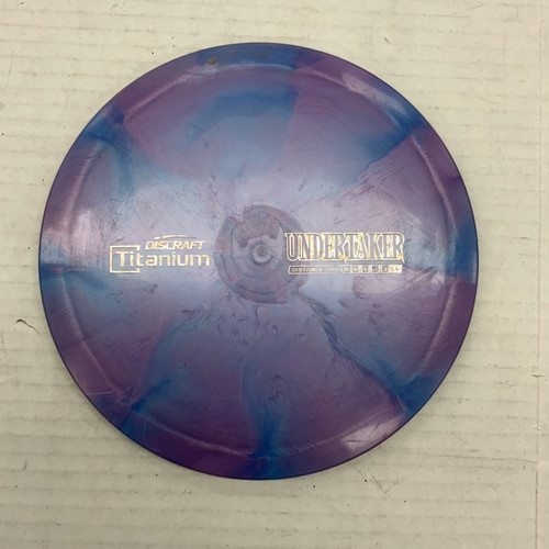 Vist Large View of Product Image Which is Used Discraft TITANIUM UNDERTAKER Disc Golf Driver Pink 170g