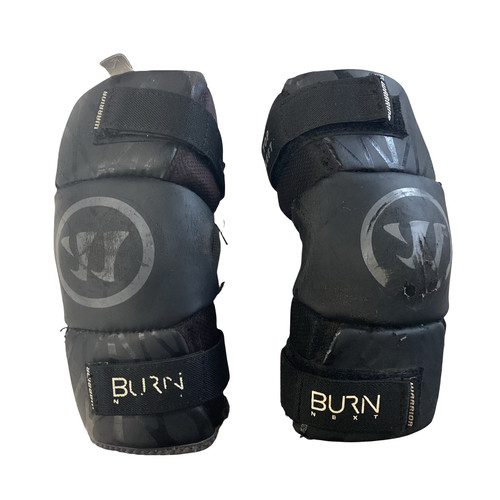 Vist Large View of Product Image Which is Used Warrior BURN NEXT ARM PADS Lacrosse Arm Pads/Guards Black SM