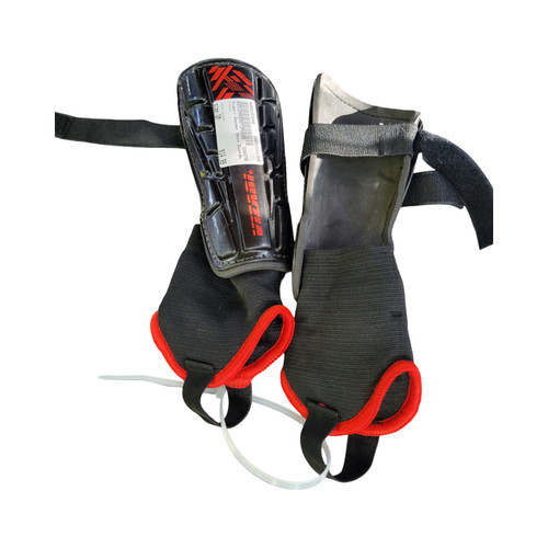 Vist Large View of Product Image Which is Used Vizari Soccer Shin Guards Junior Black SM