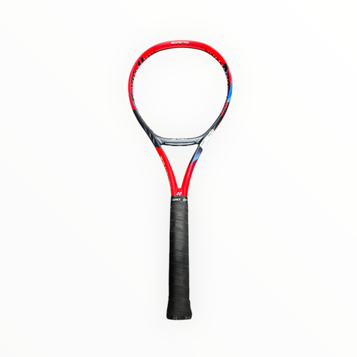 Vist Large View of Product Image Which is Used Yonex VCORE 98 07VC UNSTRUNG Adult Tennis Racquet Red Unknown