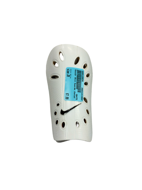 Vist Large View of Product Image Which is Used Soccer Shin Guards Junior White Junior