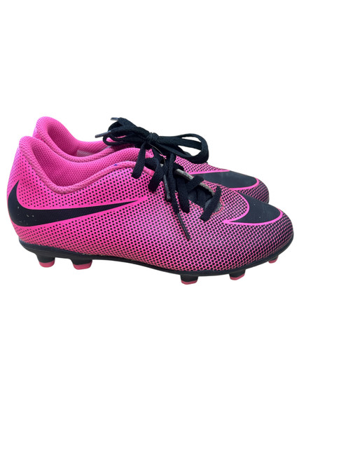 Vist Large View of Product Image Which is Used Nike 84442-800 Soccer Cleats Pink Junior 02.5