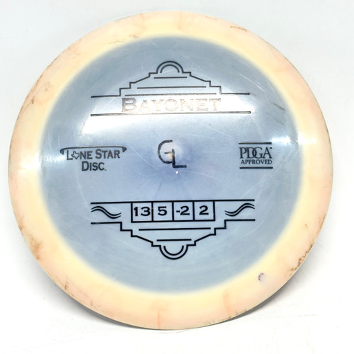 Vist Large View of Product Image Which is Used Lone Star Disc ALPHA BAYONET Disc Golf Driver Grey 173g