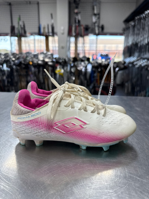 Vist Large View of Product Image Which is Used Lotto Soccer Cleats White Junior 02